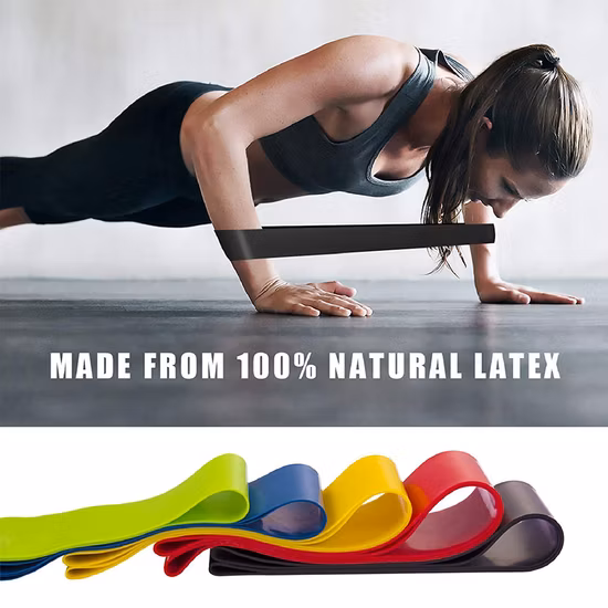 Fitness Workout Yoga Band 11 Pieces Elastic Resistance Band Long Fabric Latex Buttock Band Custom Set Resistance Band