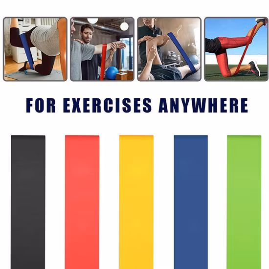 Fitness Workout Yoga Band 11 Pieces Elastic Resistance Band Long Fabric Latex Buttock Band Custom Set Resistance Band